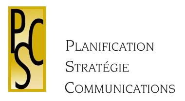 PSC | Planification Stratégique Communications